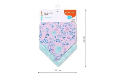 Bandana bib BabyOno BIRDS 879/13, 2 pcs 4