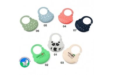 Silicone bib with adjustable lock BabyOno 829/01 4