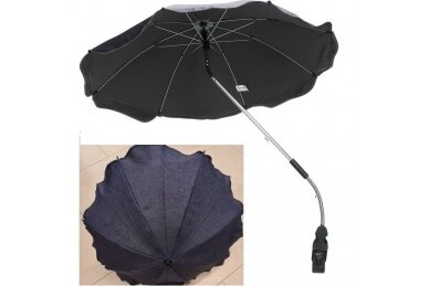 Sun umbrella for stroller Navy Linen