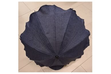 Sun umbrella for stroller Navy Linen 1