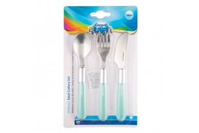 Stainless Steel Cutlery Set Canpol 9/477 Blue 2