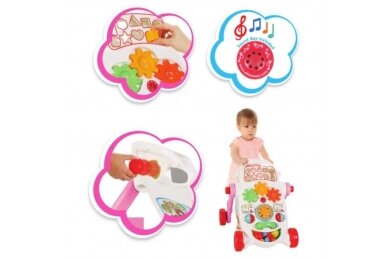 Pilsan Happy Baby Activity Walker Pink 3