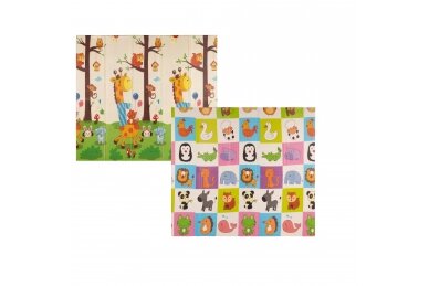 Folding double-sided foam mat GIRAFFE & ANIMALS