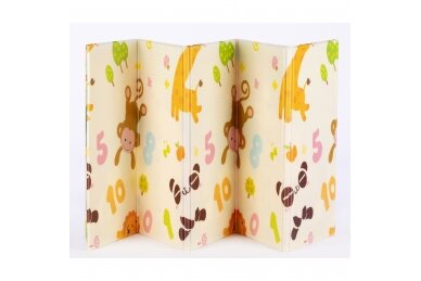 Folding double-sided foam mat NUMBERS & GIRAFFE 4