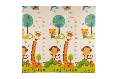 Folding double-sided foam mat NUMBERS & GIRAFFE 2