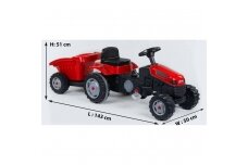 Active Pedal Tractor with trailer  PILSAN Red