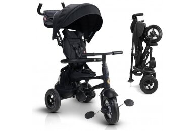 Tricycle QPlay RITO DELUX Rubber Black 11