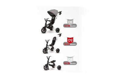 Tricycle QPlay  NOVA+Rubber Grey 3