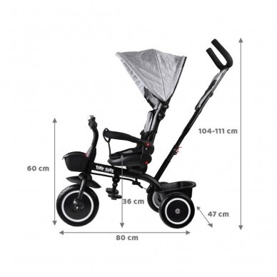 Triratukas SP0650 - TINY BIKE - EVA  Grey 1