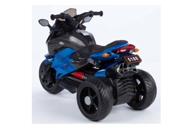 Children's electric motorcycle 5188-12V-EVA -Varnished, Blue 5