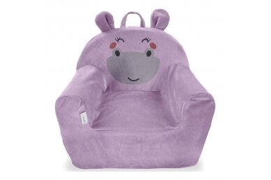 Baby pilow armchair Velvet HIPPO Purple