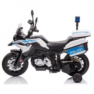 Vaikiškas elektrinis motociklas F850-BMW POLIZEI, 12V - EVA 1