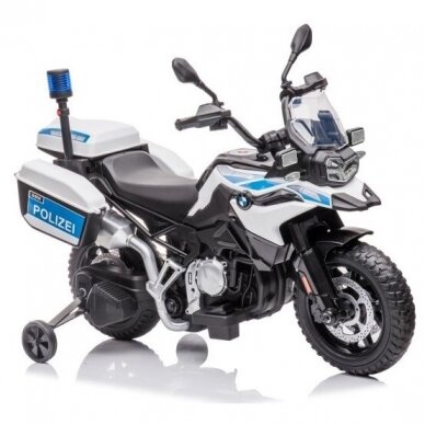 Vaikiškas elektrinis motociklas F850-BMW POLIZEI, 12V - EVA