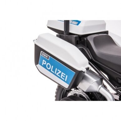 Vaikiškas elektrinis motociklas F850-BMW POLIZEI, 12V - EVA 11