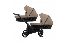 Stroller for twins and toddler KUNERT IVENTO DUO 2in1, Caramel Mocchiato