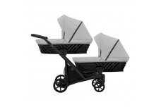 Stroller for twins and toddler KUNERT IVENTO DUO 2in1, Eco Dove Grey