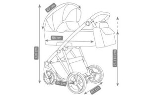 Stroller Camarelo NAVO-02, 3in1 10