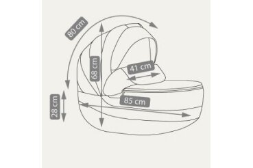 Stroller Camarelo ZEO-06, 3in1 5