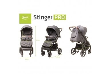 Stroller 4baby STINGER PRO Graphite 19