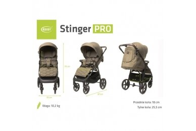 Stroller 4baby STINGER PRO XXIV Mokka 17