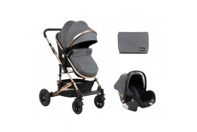 Stroller AMAIA 3in1, Dark Grey