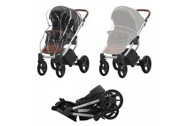 Stroller Bebetto LUCA PRO 02, 2in1 13