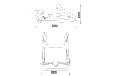 Stroller Camarelo NAVO-07, 3in1 9