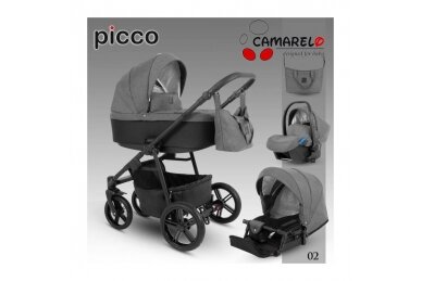 Stroller Camarelo PICCO-2, 3in1 1