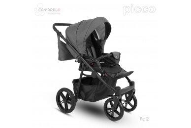 Stroller Camarelo PICCO-2, 3in1 4