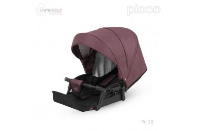 Stroller Camarelo PICCO-10, 3in1 4