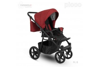 Stroller Camarelo PICCO-8, 3in1 5