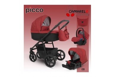 Stroller Camarelo PICCO-8, 3in1 1