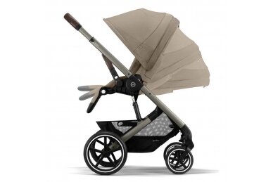 Cybex Balios S Lux Pushchair + Cot, Almond Beige 8