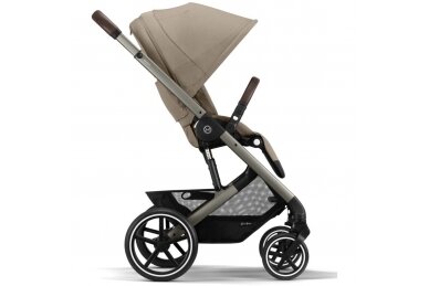 Cybex Balios S Lux Pushchair + Cot, Almond Beige 7