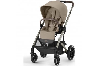 Cybex Balios S Lux Pushchair + Cot, Almond Beige 6