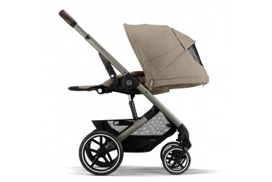 Cybex Balios S Lux Pushchair + Cot, Almond Beige 9