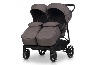 Twin pushchair Euro-Cart  DOBLO Taupe 1