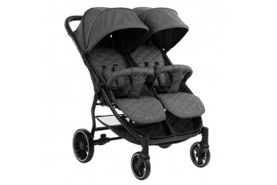 Kikka Boo Twin stroller Happy 2 Dark Grey