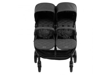 Kikka Boo Twin stroller Happy 2 Dark Grey 3