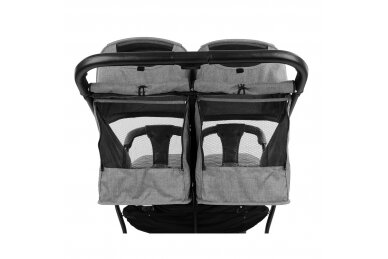 Kikka Boo Twin stroller Happy 2 Light Grey 6