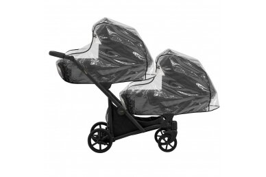 Stroller for twins and toddler KUNERT IVENTO DUO 2in1, Eco Black Pearl 3