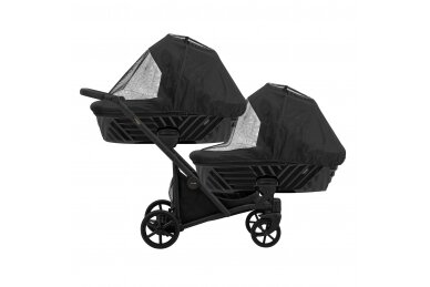 Stroller for twins and toddler KUNERT IVENTO DUO 2in1, Eco Black Pearl 4