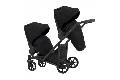 Stroller for twins and toddler KUNERT IVENTO DUO 2in1, Eco Black Pearl 13