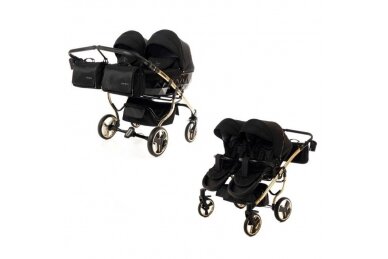 Stroller for twins and toddler JUNAMA DIAMOND S-LINE DUO 2 in 1