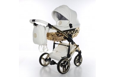 Stroller JUNAMA  HAND CRAFT WHITE GOLD 3 in1 1