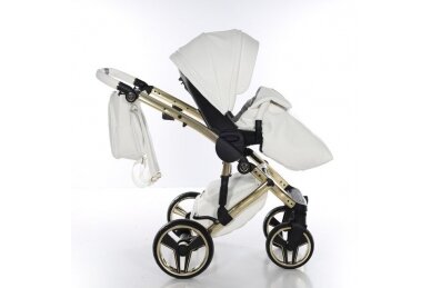 Stroller JUNAMA  HAND CRAFT WHITE GOLD 3 in1 9