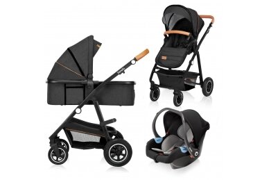 Stroller Lionelo AMBER 3in1 Graphite