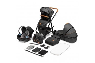 Stroller Lionelo AMBER 3in1 Graphite 22