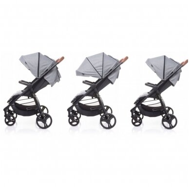 Vežimėlis 4baby STINGER Light Grey 4