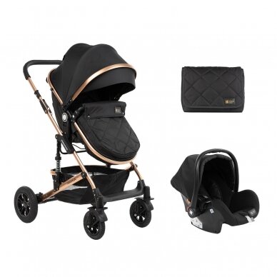 Vežimėlis AMAIA 3in1, Black